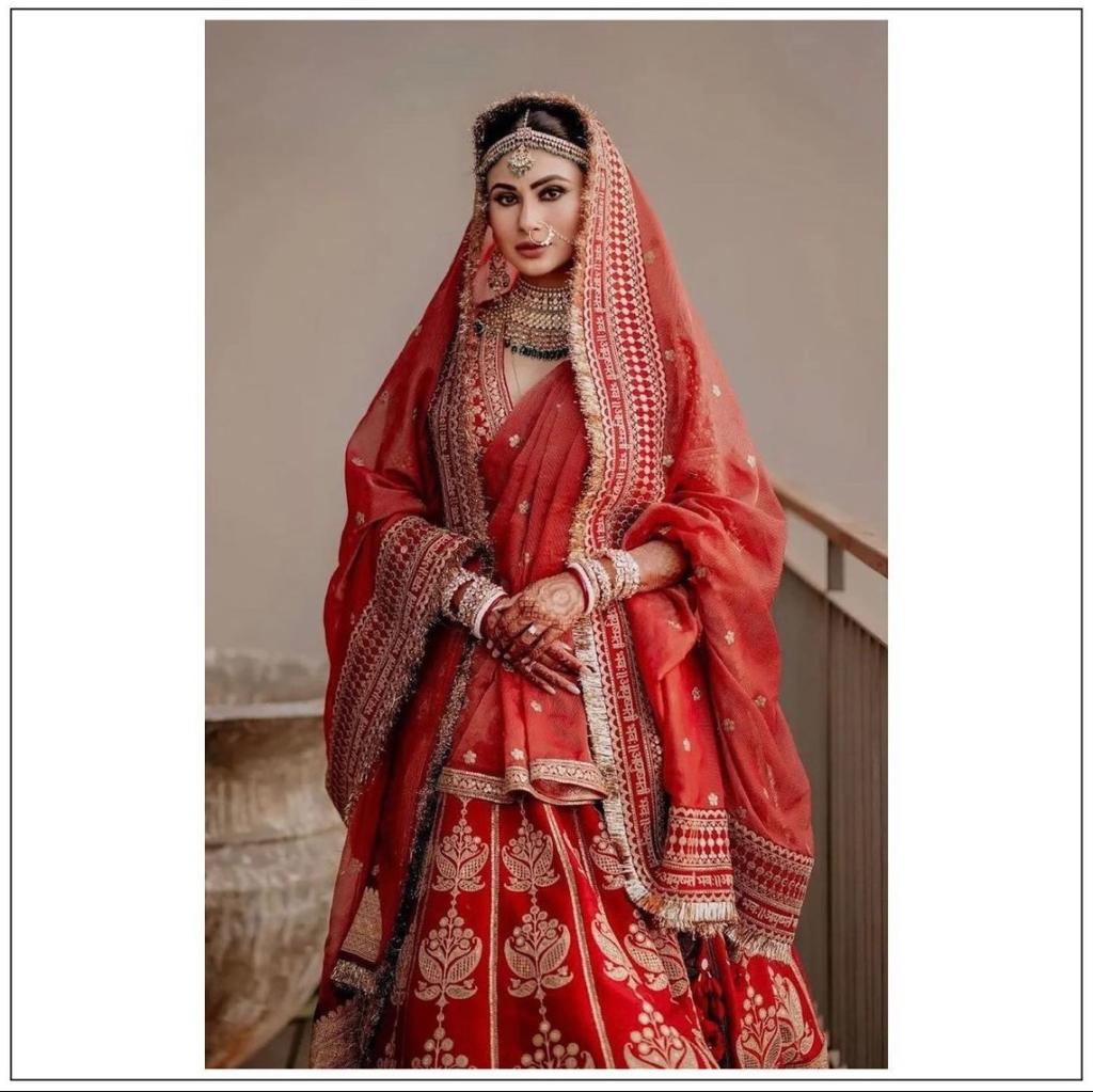 mouni roy bridal look